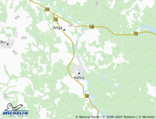 MICHELIN Kehra küla map - ViaMichelin