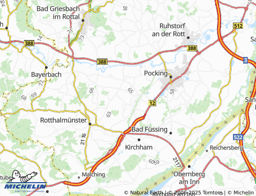 MICHELIN Nöham map - ViaMichelin