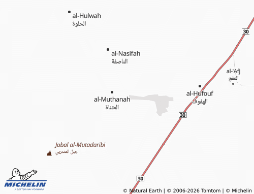 Carte MICHELIN al-Naqiyah - ViaMichelin