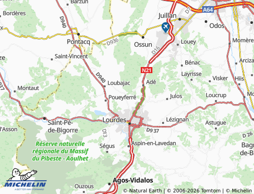 Mapa MICHELIN Bartrès - ViaMichelin