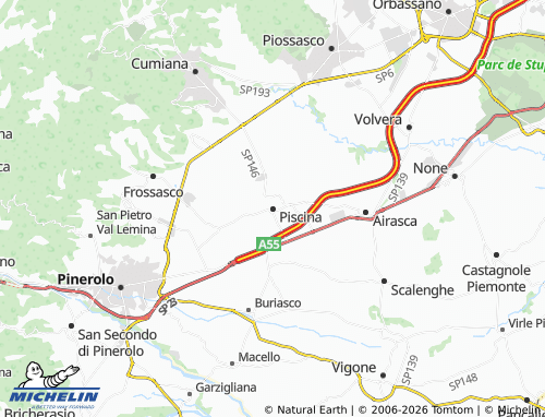 Mapa MICHELIN Piscina - ViaMichelin