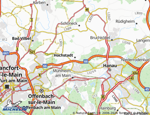 MICHELIN Hochstadt map - ViaMichelin