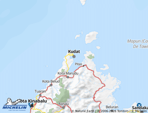 MICHELIN Bahagian Kudat map - ViaMichelin