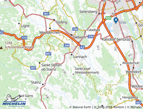 MICHELIN Lannach map - ViaMichelin
