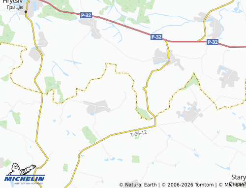 MICHELIN Mali Matsevychi map - ViaMichelin