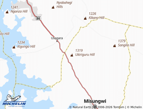 Carte MICHELIN Ukiriguru - ViaMichelin