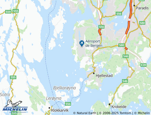 MICHELIN Sletten map - ViaMichelin
