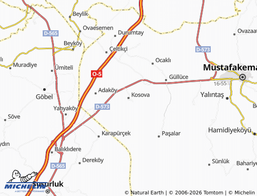 MICHELIN Kosova map - ViaMichelin