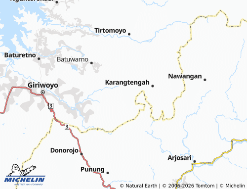 MICHELIN Ngambarsari map - ViaMichelin