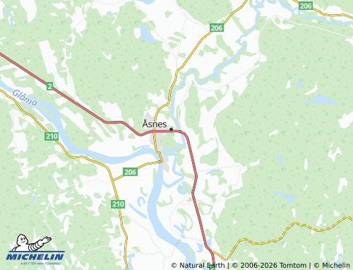 MICHELIN-Landkarte Toverud - ViaMichelin
