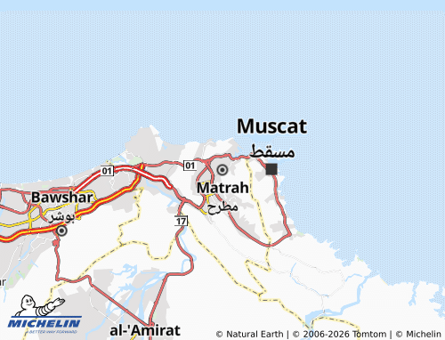 Kaart MICHELIN Matrah - ViaMichelin