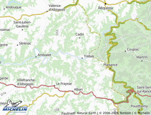 MICHELIN Curvalle map - ViaMichelin