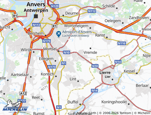 MICHELIN Boechout map - ViaMichelin