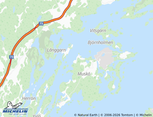 Mapa MICHELIN Muskö Havsbad - ViaMichelin