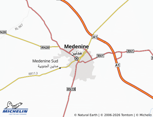 MICHELIN-Landkarte Midneen - ViaMichelin