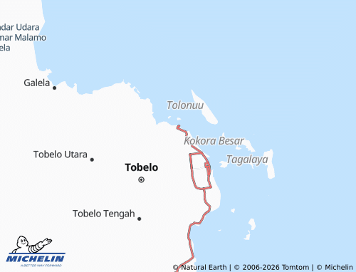 MICHELIN Gorua Selatan map - ViaMichelin