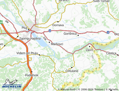 Kaart MICHELIN Bukovci - ViaMichelin