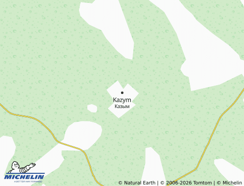 MICHELIN-Landkarte Kazym - ViaMichelin