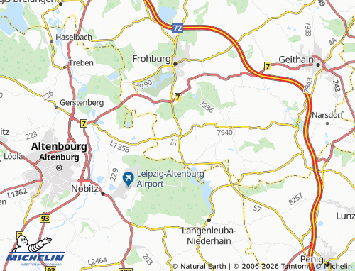 MICHELIN Dolsenhain map - ViaMichelin