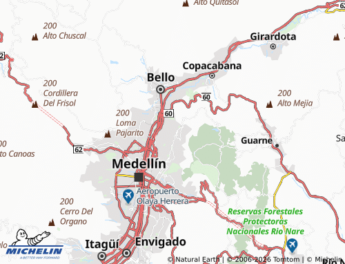 Carte MICHELIN Granizal - ViaMichelin