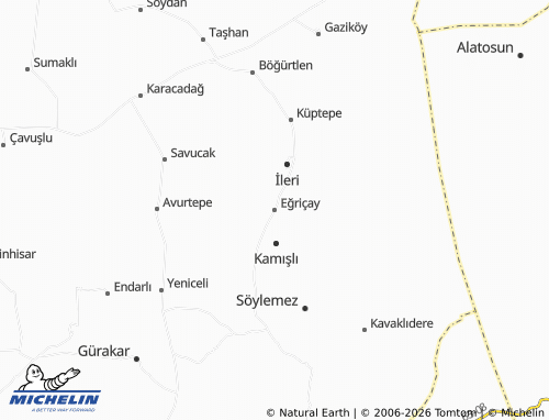 MICHELIN-Landkarte Eğriçay - ViaMichelin
