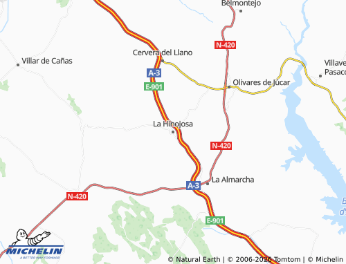 MICHELIN La Hinojosa map - ViaMichelin
