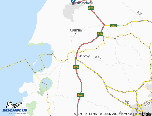 MICHELIN Glenavy map - ViaMichelin