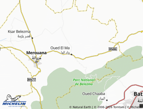 Mappa MICHELIN Wad al-Ma - ViaMichelin
