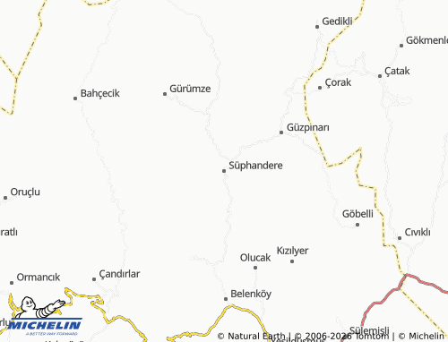 Mappa MICHELIN Süphandere - ViaMichelin