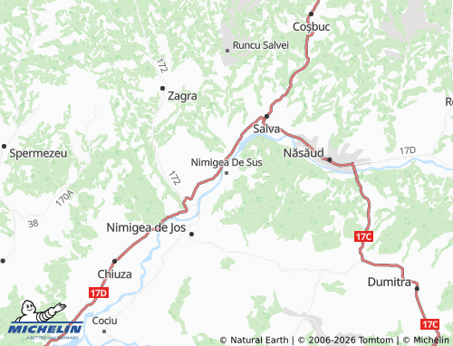 Mappa MICHELIN Nimigea De Sus - ViaMichelin