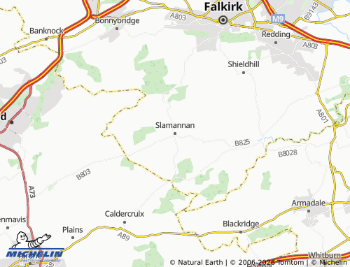 MICHELIN Slamannan map - ViaMichelin