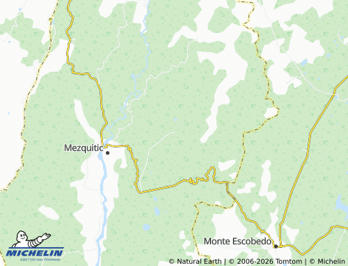 Mappa MICHELIN Mesa del Frayle, Mesa de Guadalupe - ViaMichelin