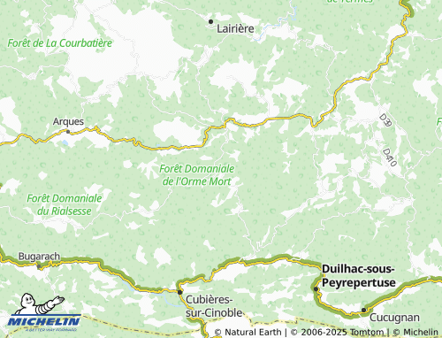 MICHELIN Auriac map - ViaMichelin