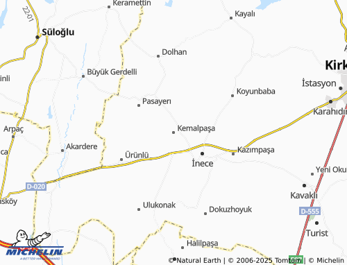 MICHELIN Kemalpaşa map - ViaMichelin