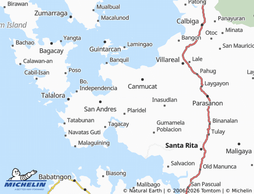 MICHELIN Polangi map - ViaMichelin