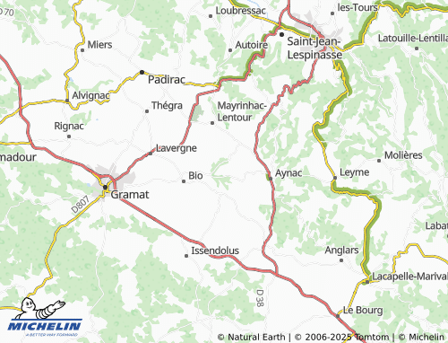 Carte MICHELIN Saignes - ViaMichelin