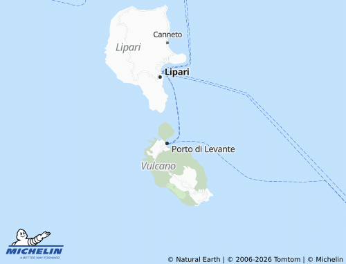 MICHELIN Vulcano Bleu map - ViaMichelin