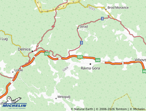 Mapa MICHELIN Leskova Draga - ViaMichelin