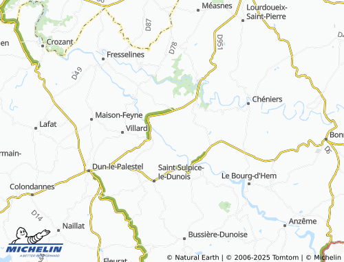 Mapa MICHELIN Puyduris - ViaMichelin
