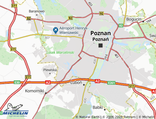 Kaart MICHELIN Górczyn - ViaMichelin
