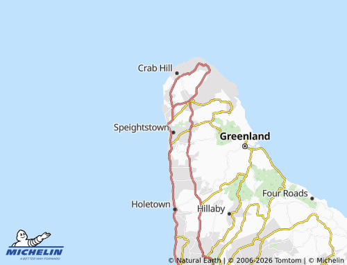 Mappa MICHELIN Speightstown - ViaMichelin