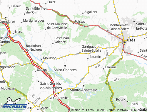 Mapa MICHELIN Sainte-Eulalie - ViaMichelin