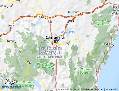MICHELIN Queanbeyan map - ViaMichelin