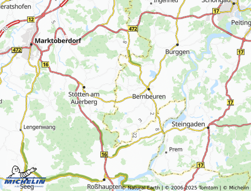 MICHELIN-Landkarte Auerberg - ViaMichelin