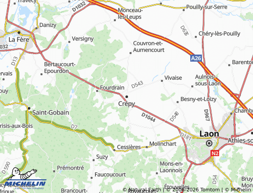 Mappa MICHELIN Crépy - ViaMichelin
