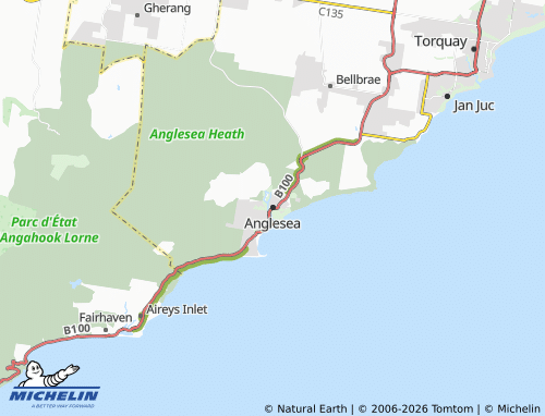 Mappa MICHELIN Anglesea - ViaMichelin