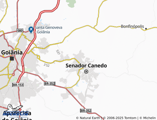 MICHELIN Setor Genoveva Rezende Machado map - ViaMichelin