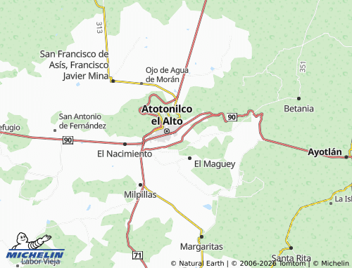 Mappa MICHELIN Riveras de La Unidad - ViaMichelin
