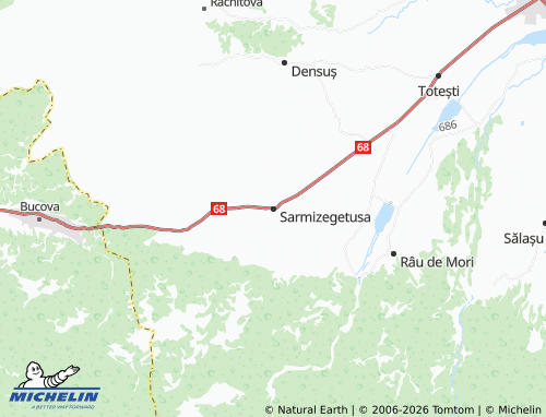 MICHELIN Sarmizegetusa map - ViaMichelin