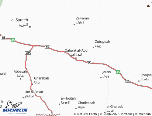Carte MICHELIN Qahwat al-'Abd - ViaMichelin